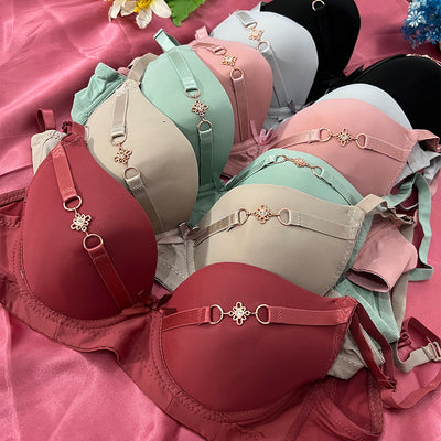Lightly Padded Bra with Front Charm
