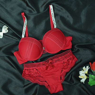 New French Lace Strap Push Up Lingerie