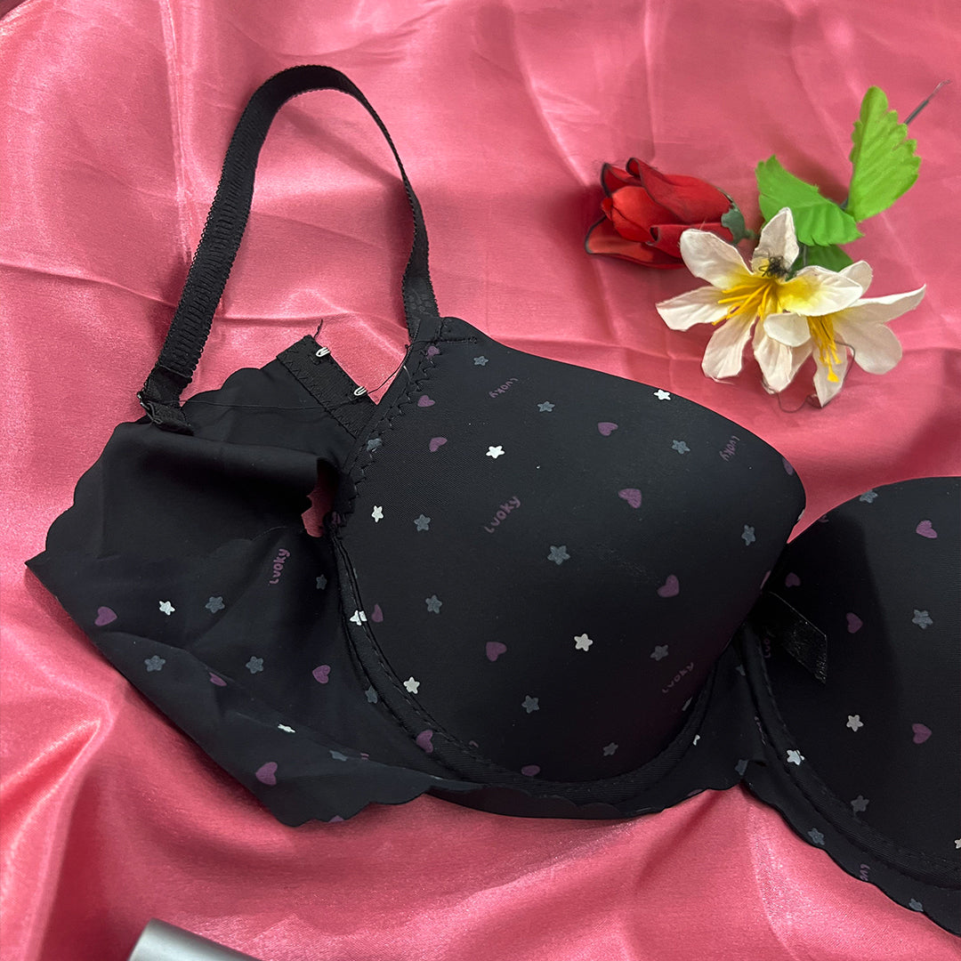 Playful Charm Lightly Padded Printed Bra
