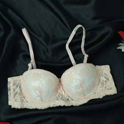 Very Soft Double Padded Lace Bridal Bra