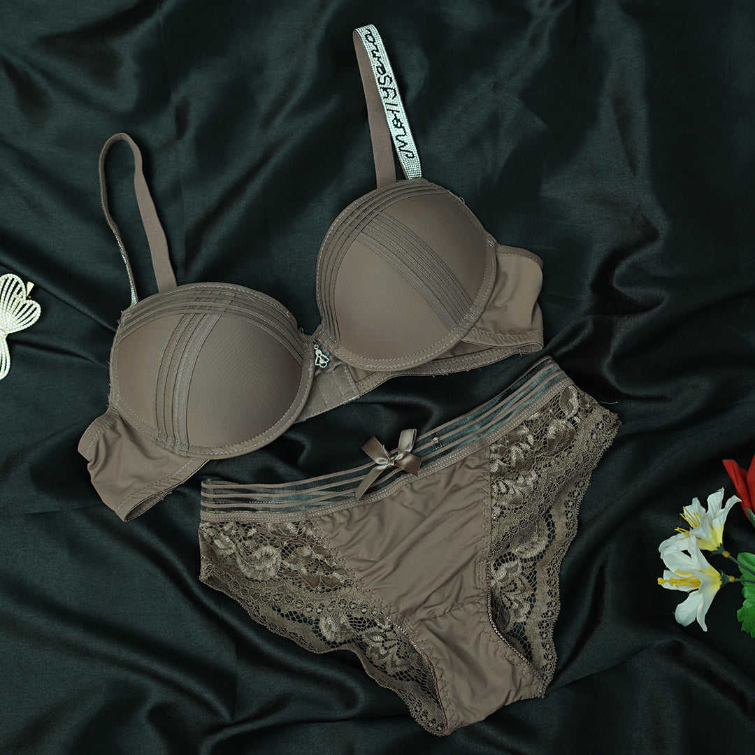 New French Lace Strap Push Up Lingerie
