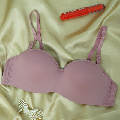 Smooth Half-Cup Non-Wired Push-Up Bra