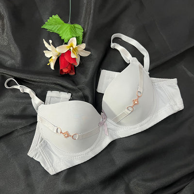 Lightly Padded Bra with Front Charm