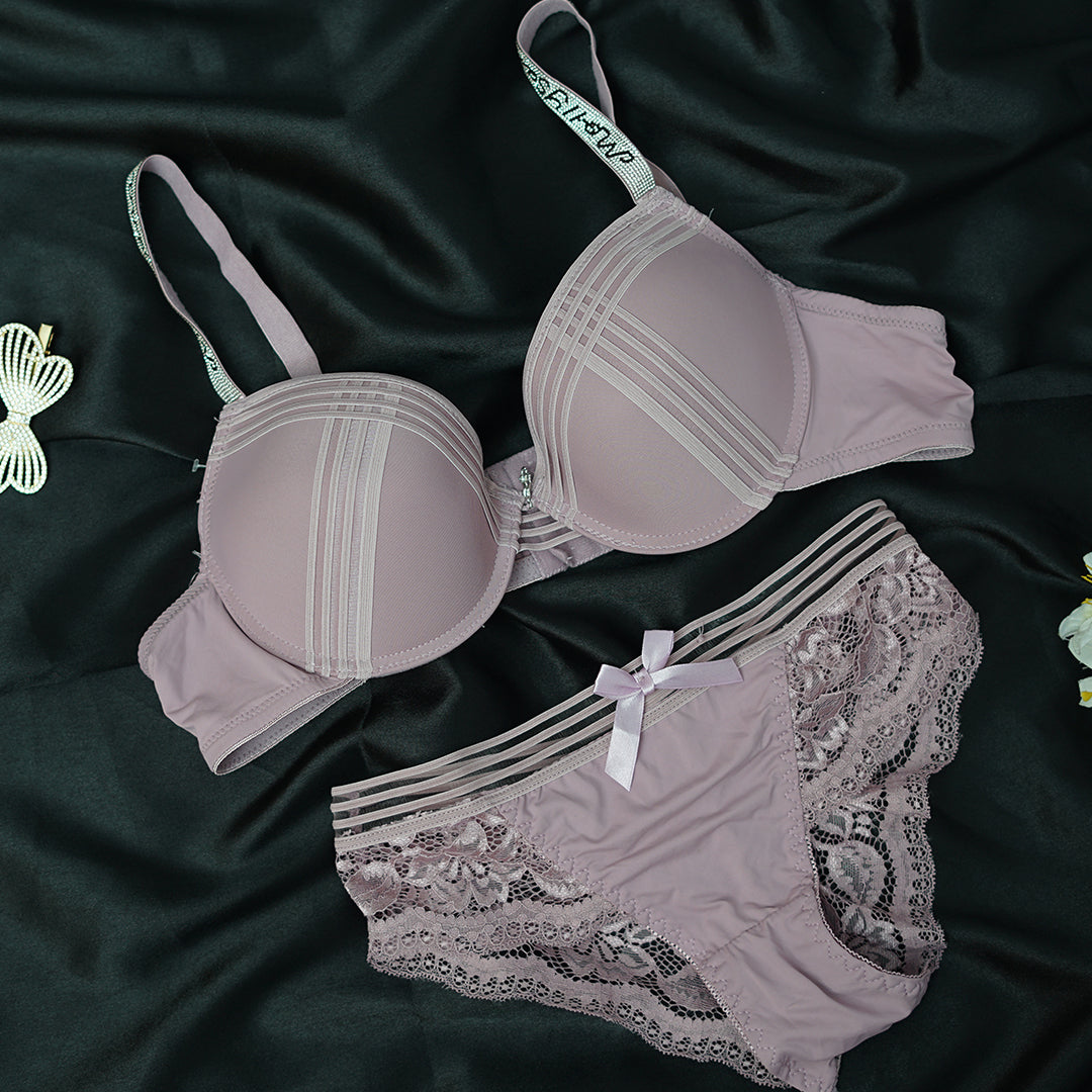 New French Lace Strap Push Up Lingerie