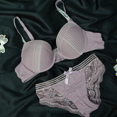 New French Lace Strap Push Up Lingerie