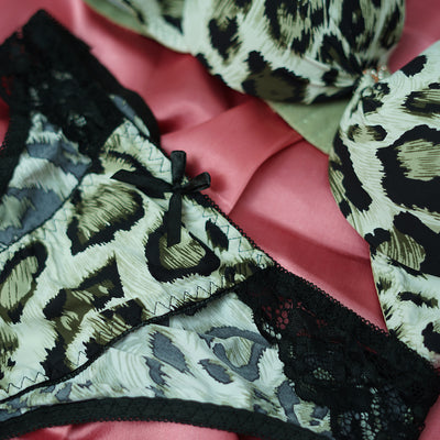 Leopard Print Push-Up Bra