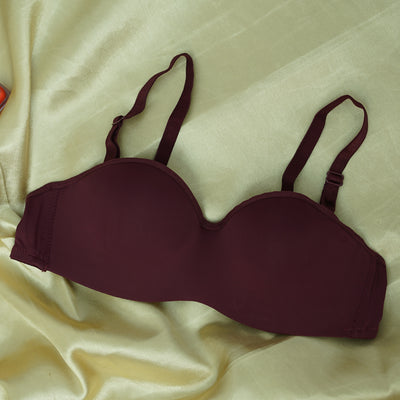 Smooth Half-Cup Non-Wired Push-Up Bra