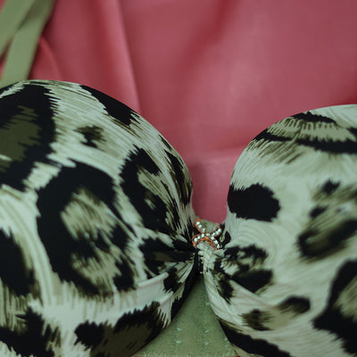 Leopard Print Push-Up Bra