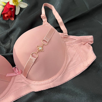 Lightly Padded Bra with Front Charm