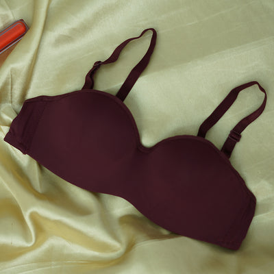 Smooth Half-Cup Non-Wired Push-Up Bra