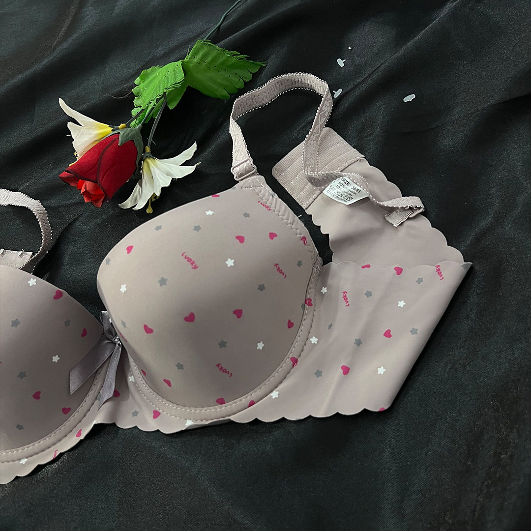 Playful Charm Lightly Padded Printed Bra