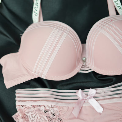New French Lace Strap Push Up Lingerie