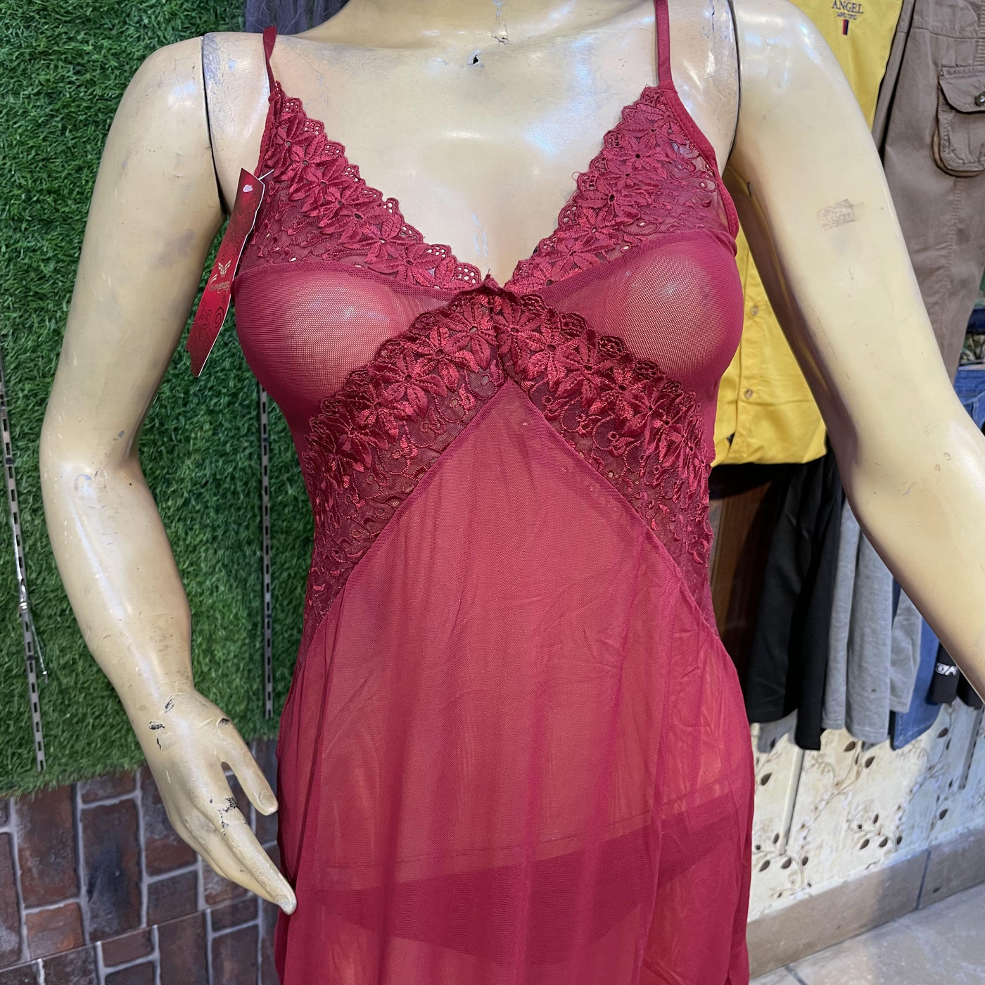 Sensual Charm Sheer Mesh Slip Dress