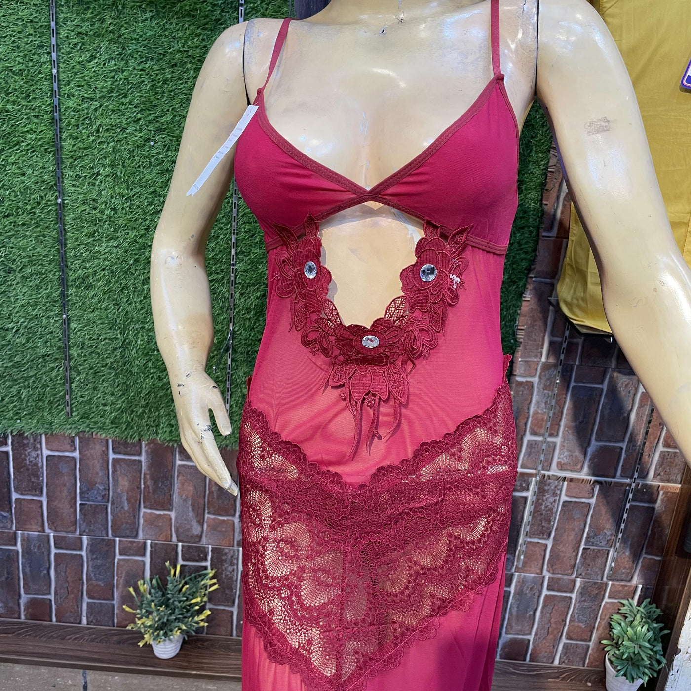 Romantic Allure Sheer Lace Nightdress