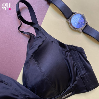 Midnight Muse – Satin Soft Comfort Bra