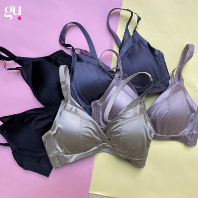 Midnight Muse – Satin Soft Comfort Bra