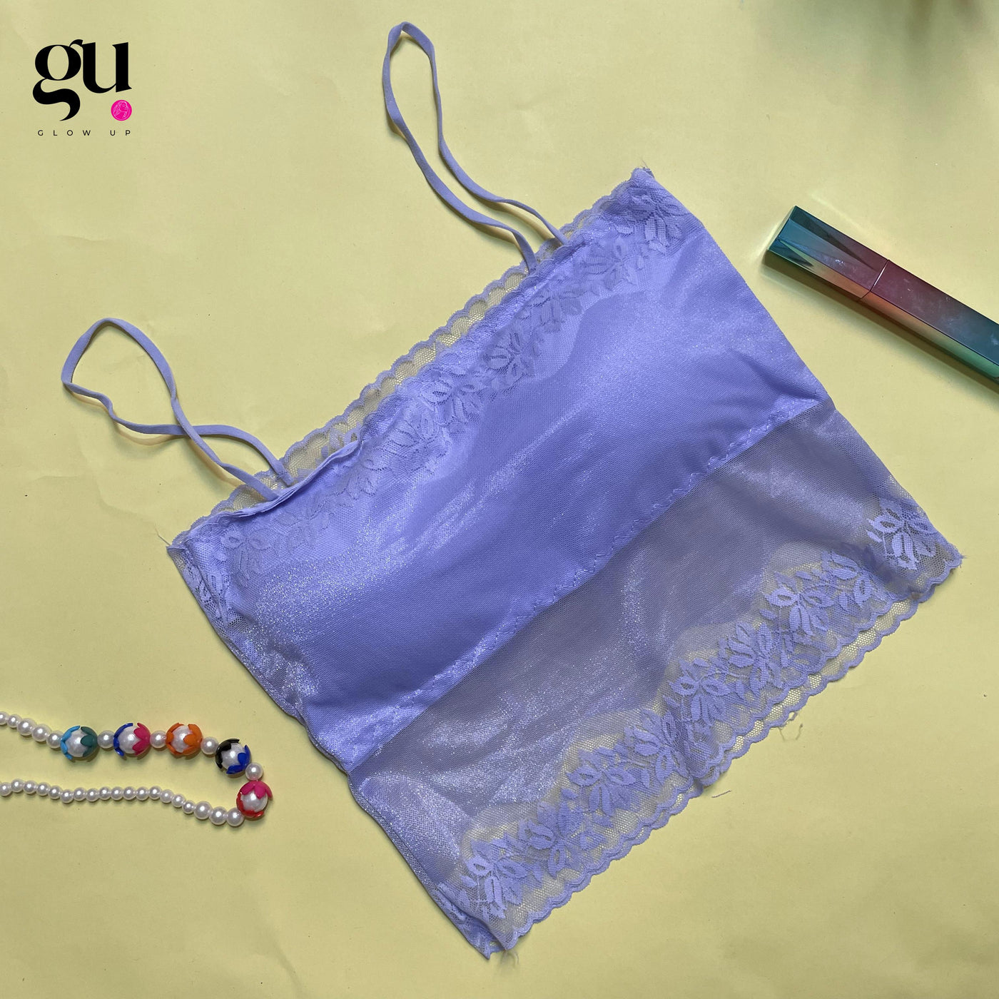 Lilac Bloom – Sheer Camisole Bralette