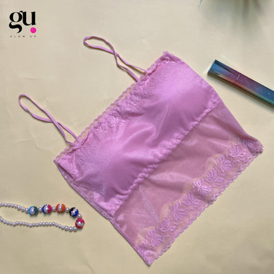 Lilac Bloom – Sheer Camisole Bralette