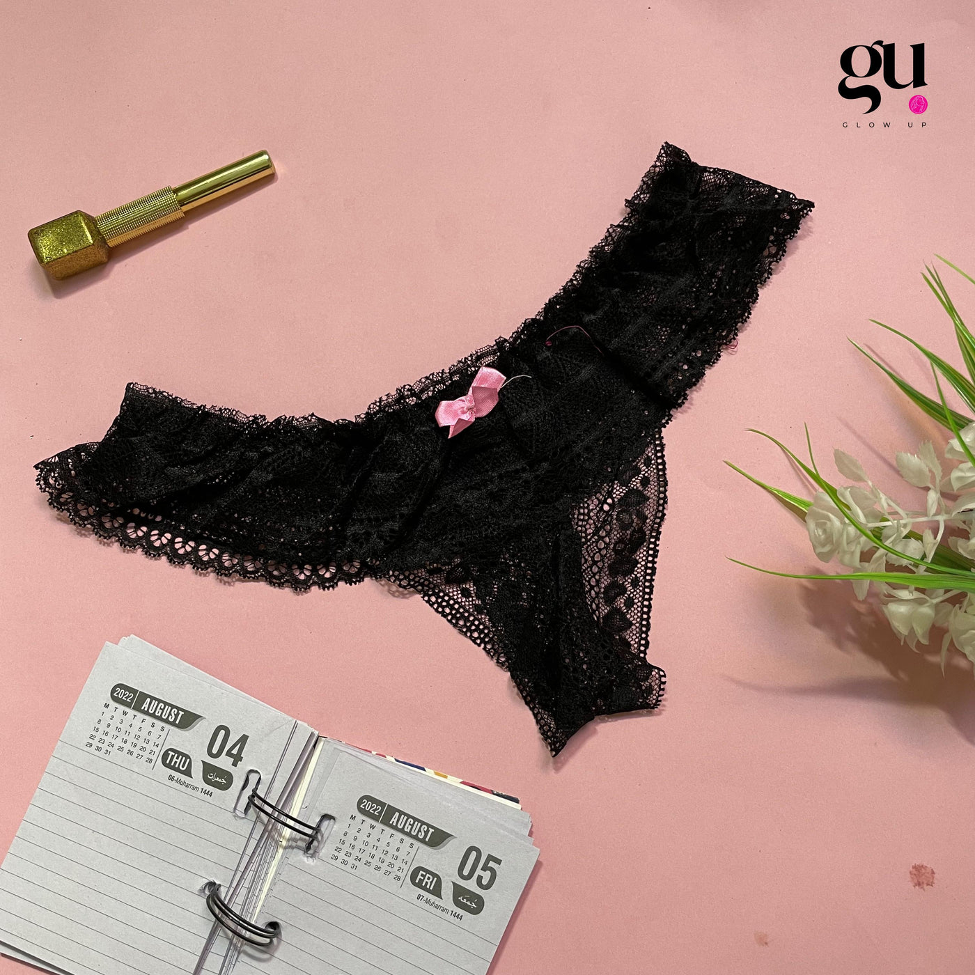 Blush Bloom Lace Thong