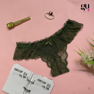 Blush Bloom Lace Thong