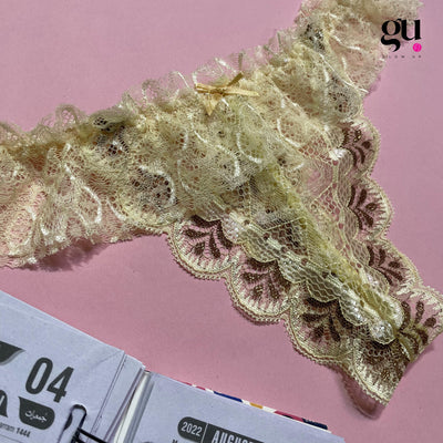 Blush Bloom Lace Thong