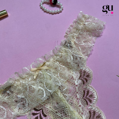 Blush Bloom Lace Thong
