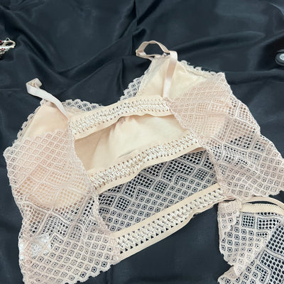 Bold Lacy Bralette & Panty Set for the Fierce You