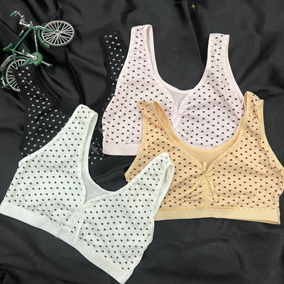 Stretch Fit Bidi-Style Sports Bra – Free Size, All-Day Comfort