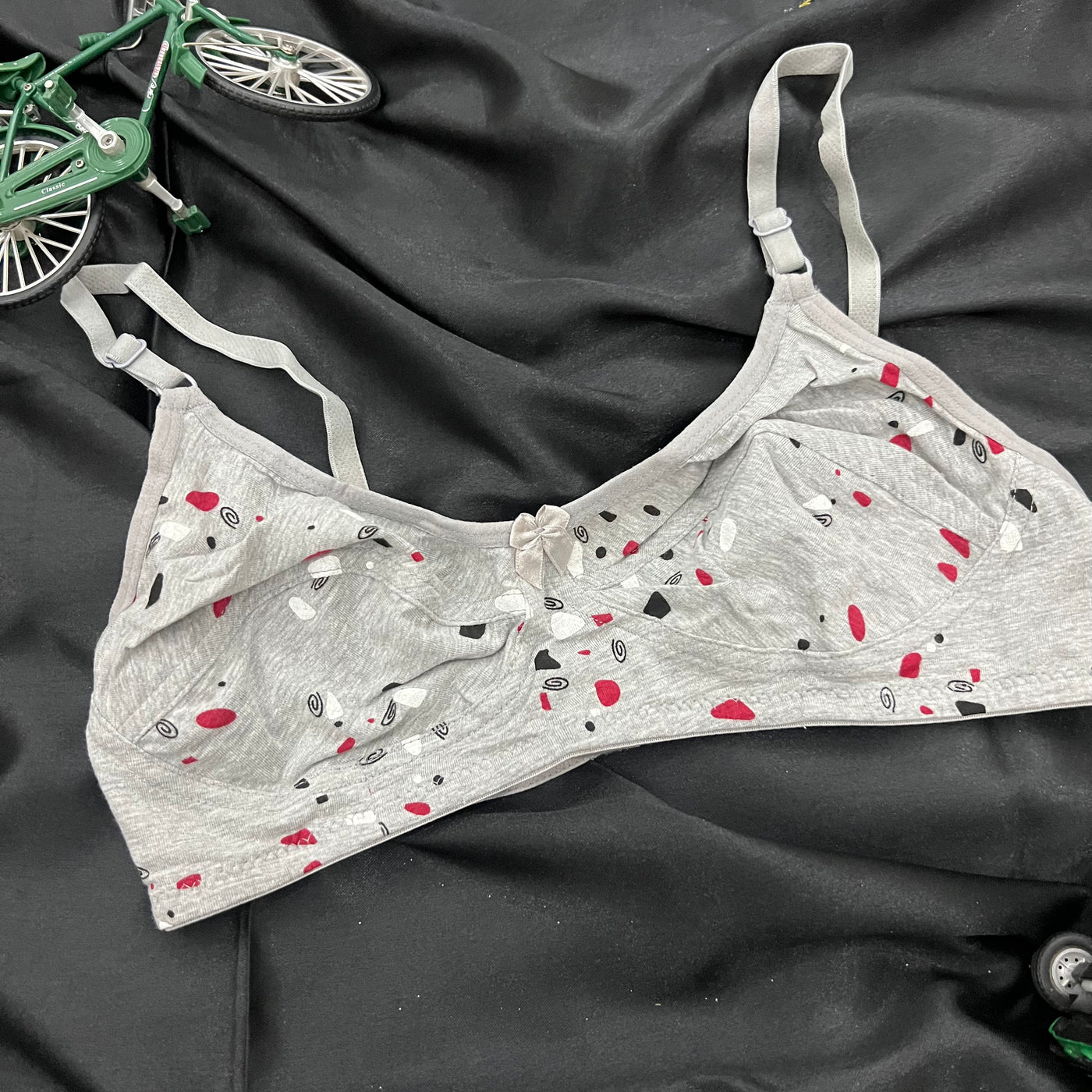 Printed Cotton Comfort Bra – Lightly Padded & Free Size