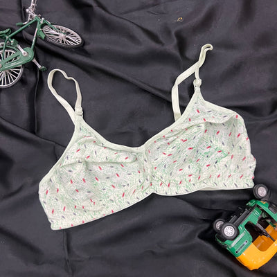Printed Cotton Comfort Bra – Lightly Padded & Free Size