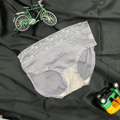 Sheer Mesh Mid-Rise Panty – Caramel Heart Lace