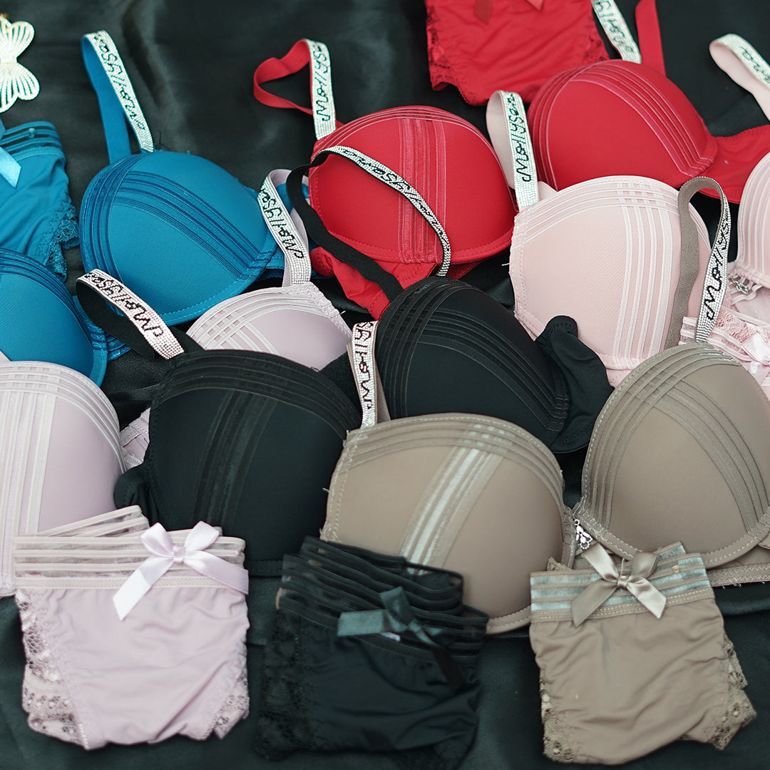New French Lace Strap Push Up Lingerie