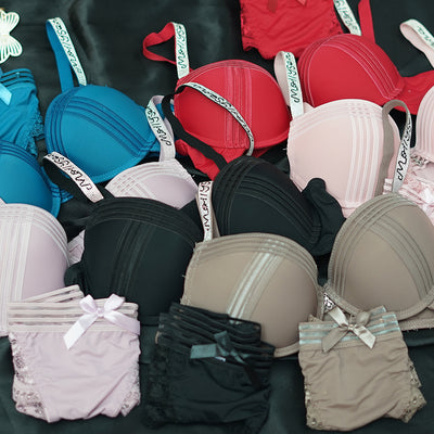New French Lace Strap Push Up Lingerie