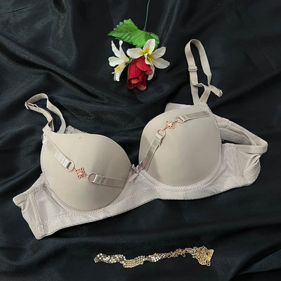 Lightly Padded Bra with Front Charm
