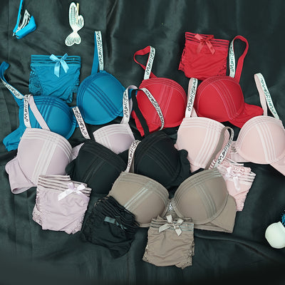 New French Lace Strap Push Up Lingerie