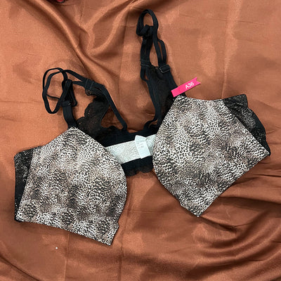 Wild Charm Leopard Print Lace Bralette