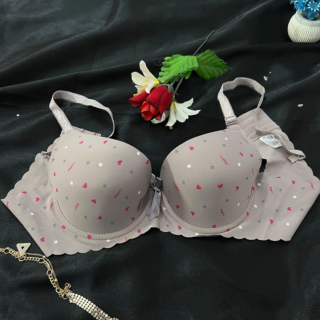 Playful Charm Lightly Padded Printed Bra