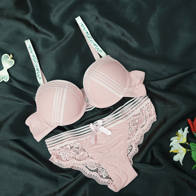 New French Lace Strap Push Up Lingerie