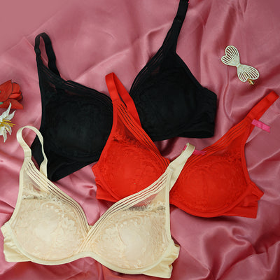 Premium Soft Net Padded Bra