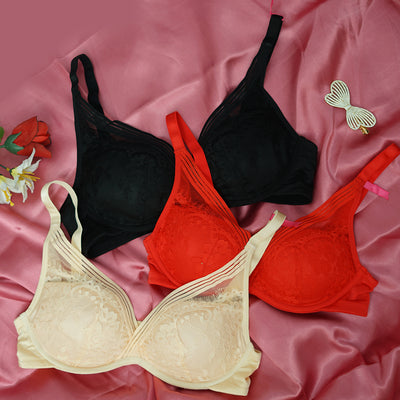 Premium Soft Net Padded Bra