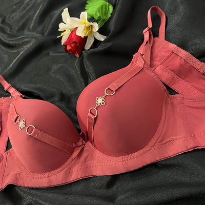 Lightly Padded Bra with Front Charm