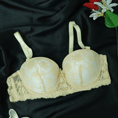 Very Soft Double Padded Lace Bridal Bra