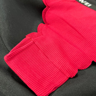 KOKOWEI Ribbed Thong with Scalloped Edges