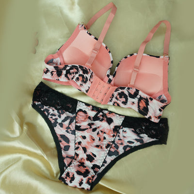 Leopard Print Push-Up Bra