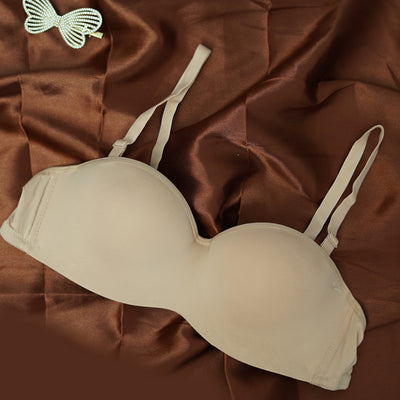 Smooth Half-Cup Non-Wired Push-Up Bra