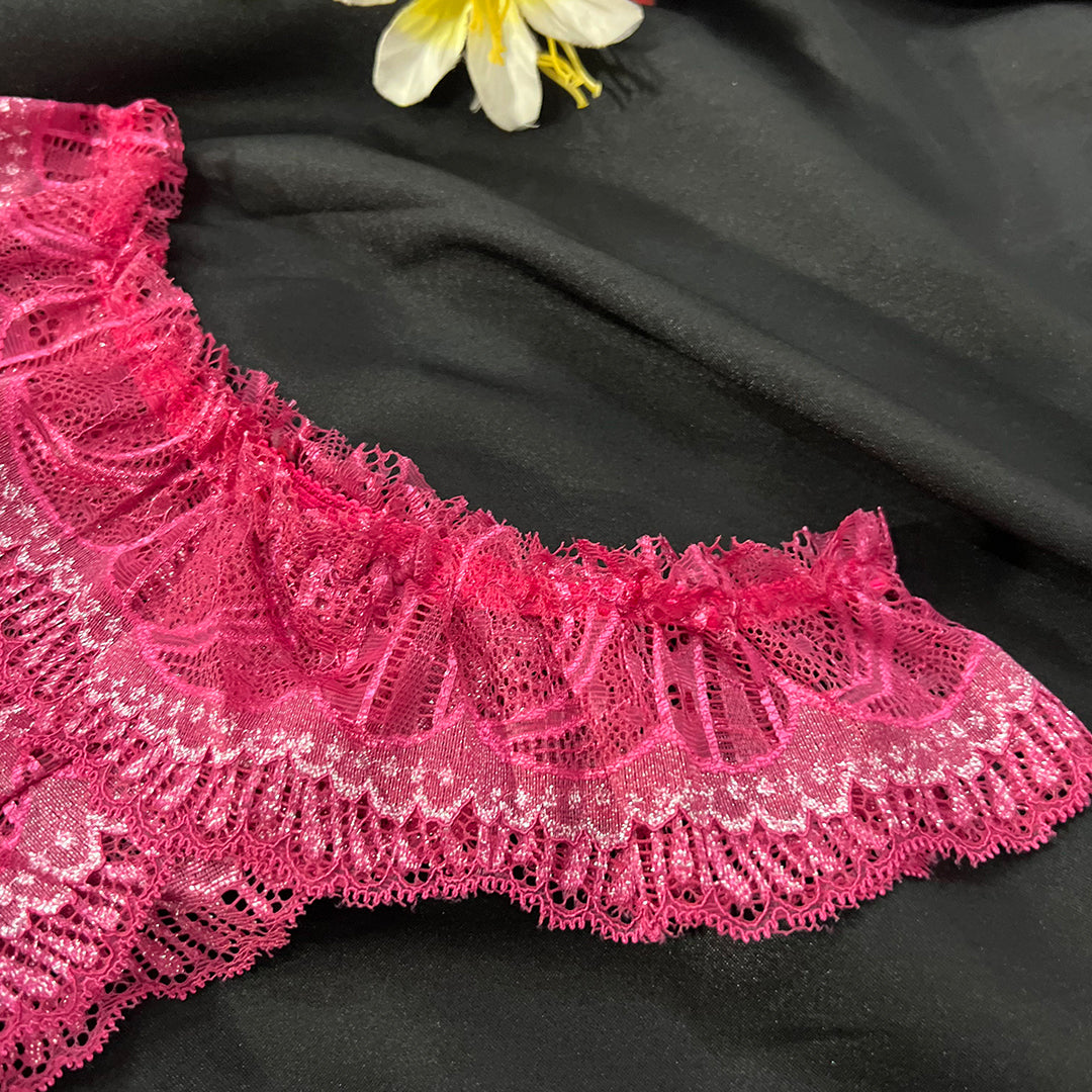 Lace Cheeky Thong Panty – Ultra Soft & Stretchable