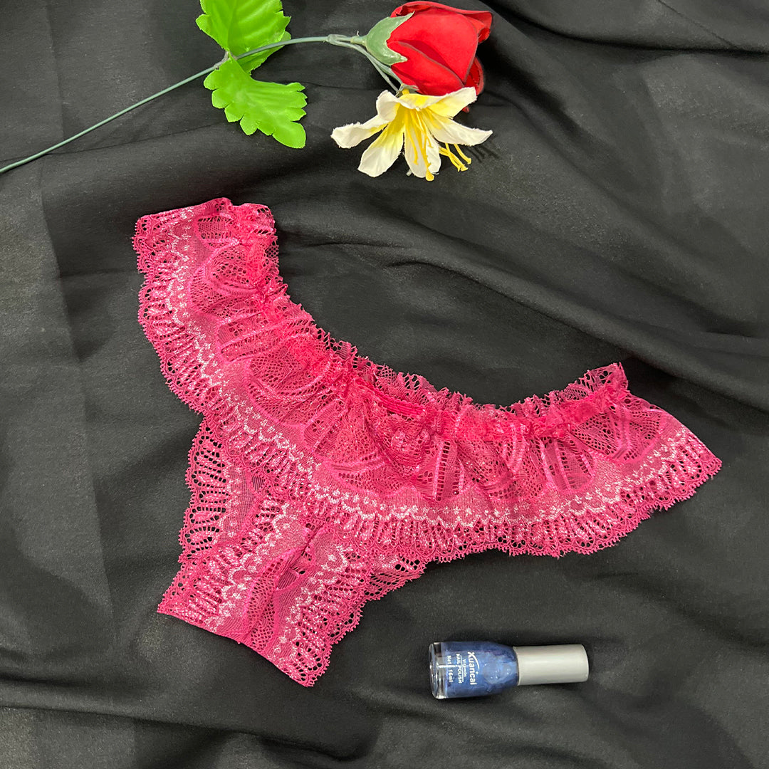 Lace Cheeky Thong Panty – Ultra Soft & Stretchable