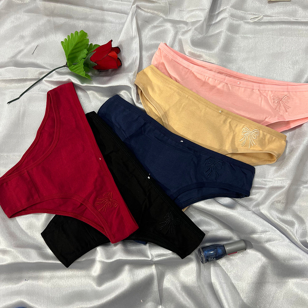 Everyday Comfort Embroidered Mid-Rise Panty