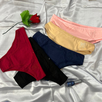 Everyday Comfort Embroidered Mid-Rise Panty