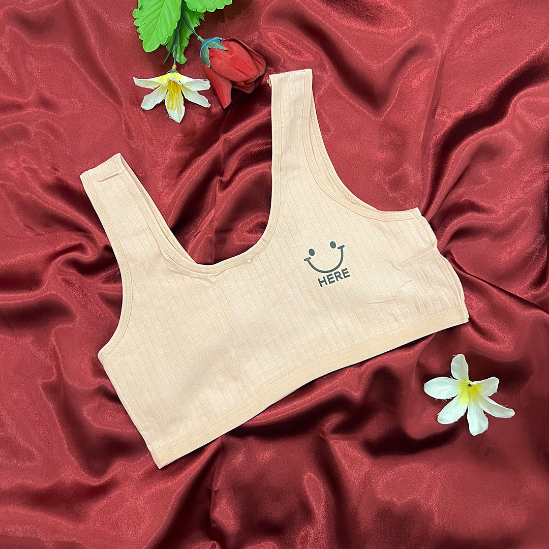 Everyday Smiley Comfort Ribbed Bralette